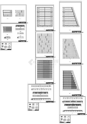 四川某石材城二层钢结构工厂工程施工cad图,共十三张