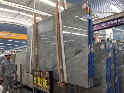 灰白大理石山水画玉石 石材城每日出库火爆的明星产品